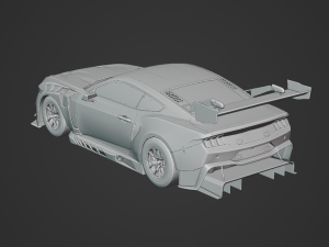 Mustang GT3 S650 2024 - FULL INTERIOR 3D Model