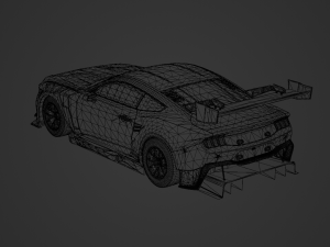 Mustang GT3 S650 2024 - FULL INTERIOR 3D Model
