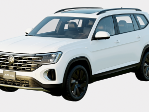 Volkswagen Atlas 2024 Base Model 3D मॉडल