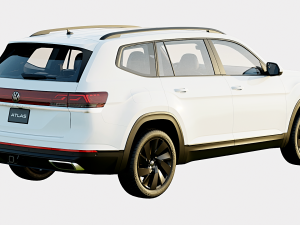 Volkswagen Atlas 2024 Base Model Modelo 3D