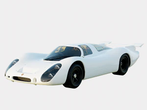 Porsche 908 LH 1969 sem pintura Modelo 3D