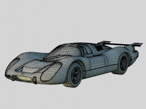 Porsche 908 LH 1969 No Livery 3D Model