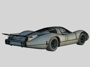 Porsche 908 LH 1969 No Livery 3D Model