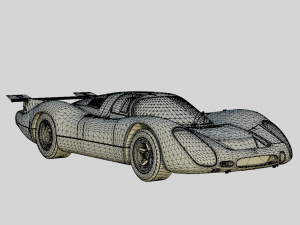 Porsche 908 LH 1969 No Livery 3D Model