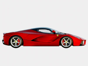 Trim Dasar Ferrari LaFerrari 2014 Model 3D