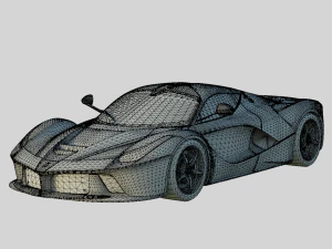 Trim Dasar Ferrari LaFerrari 2014 Model 3D