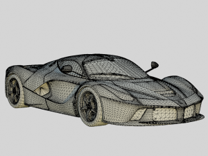 Ferrari LaFerrari 2014 Basic Trim Model 3D