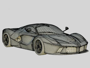 Trim Dasar Ferrari LaFerrari 2014 Model 3D