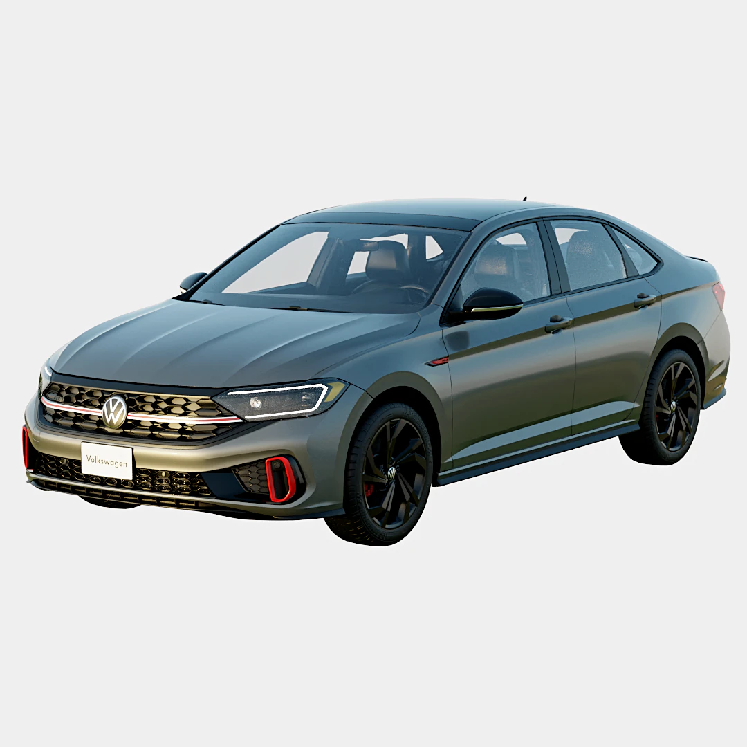 Volkswagen Jetta GLI 2024 Autobahn Spec 3D Model .c4d .max .obj .3ds .fbx .stl .blend 