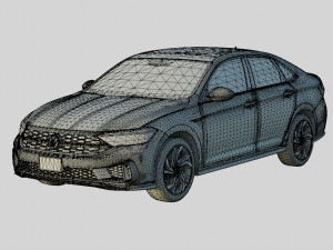 Volkswagen Jetta GLI 2024 Autobahn Spec 3D Model