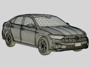 Volkswagen Jetta GLI 2024 Autobahn Spec 3D Model