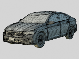 Volkswagen Jetta 2024 SE Spec 3D 모델
