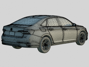 Volkswagen Jetta 2024 SE Spec 3D 모델