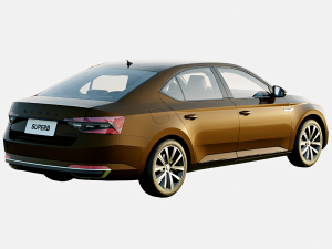 Skoda Superb 2021 Sportline Plus Spec 3D 模型