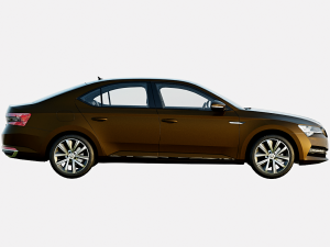 Skoda Superb 2021 Sportline Plus Spec 3D 模型