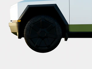 Tesla Cybertruck 2024 Production Version 3D Model