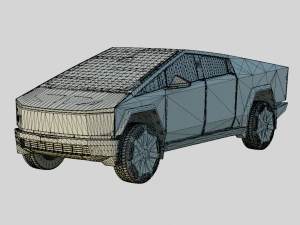 Tesla Cybertruck 2024 Production Version 3D Model