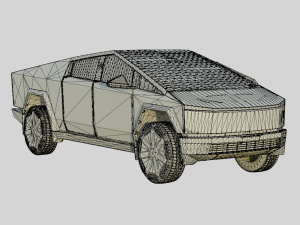 Tesla Cybertruck 2024 Production Version Modèle 3D