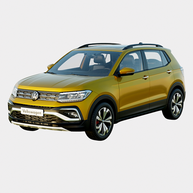 Volkswagen Taigun 2023 GT Plus Spec 3D Model .c4d .max .obj .3ds .fbx .stl .blend 
