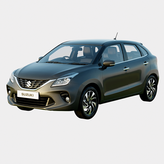Suzuki Baleno 2021 GLX Spec 3D Модель .c4d .max .obj .3ds .fbx .stl .blend 