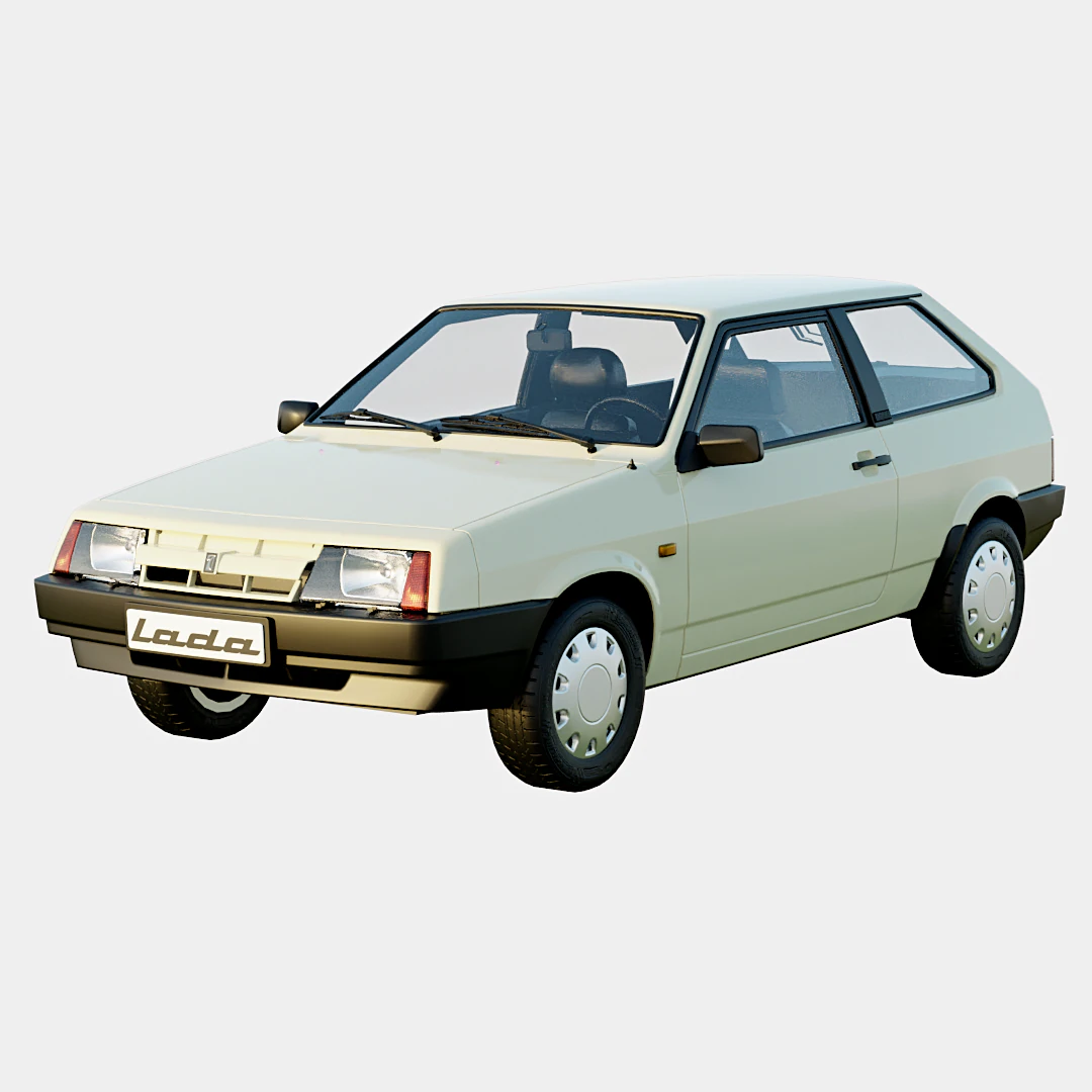 Lada VAZ 2108 1984 91 Spec 3D Model .c4d .max .obj .3ds .fbx .stl .blend 