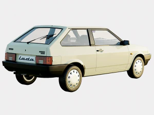 Lada VAZ 2108 1984 91 Spec 3D Model