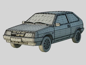 Lada VAZ 2108 1984 91 Spec 3D Model