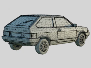 Lada VAZ 2108 1984 91 Spec 3D Model
