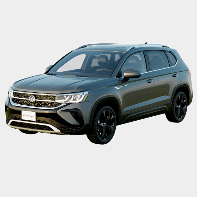 Volkswagen Taos 2024 SE Spec 3D Модель .c4d .max .obj .3ds .fbx .stl .blend 