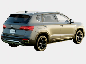 Volkswagen Taos 2024 SE Spec 3D Model