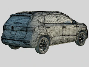 Volkswagen Taos 2024 SE Spec 3D Model