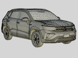 Volkswagen Taos 2024 SE Spec 3D Модель