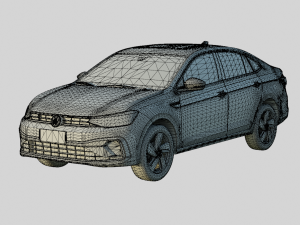 Volkswagen Virtus 2024 Highline Spec Modello 3D