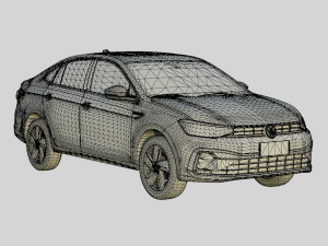 Volkswagen Virtus 2024 Highline Spec Modello 3D