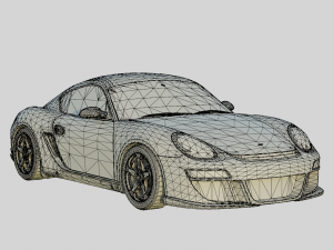 RUF 3400K 2011 Based on Porsche Cayman Type 987 3D-Modell