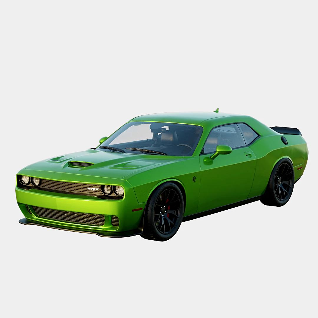Dodge Challenger SRT 392 2017 3D Model .c4d .max .obj .3ds .fbx .stl .blend