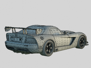 Dodge Viper SRT10 ACR 2008 Modelo 3D