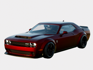 Dodge Challenger SRT Hellcat Widebody 2018 3D Model