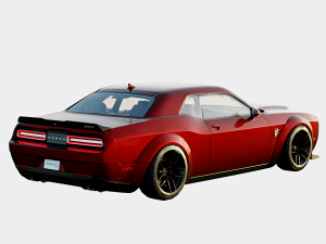 Dodge Challenger SRT Hellcat Widebody 2018 3D Model