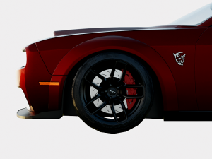 Dodge Challenger SRT Hellcat Widebody 2018 3D Model