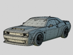 Dodge Challenger SRT Hellcat Widebody 2018 3D Model