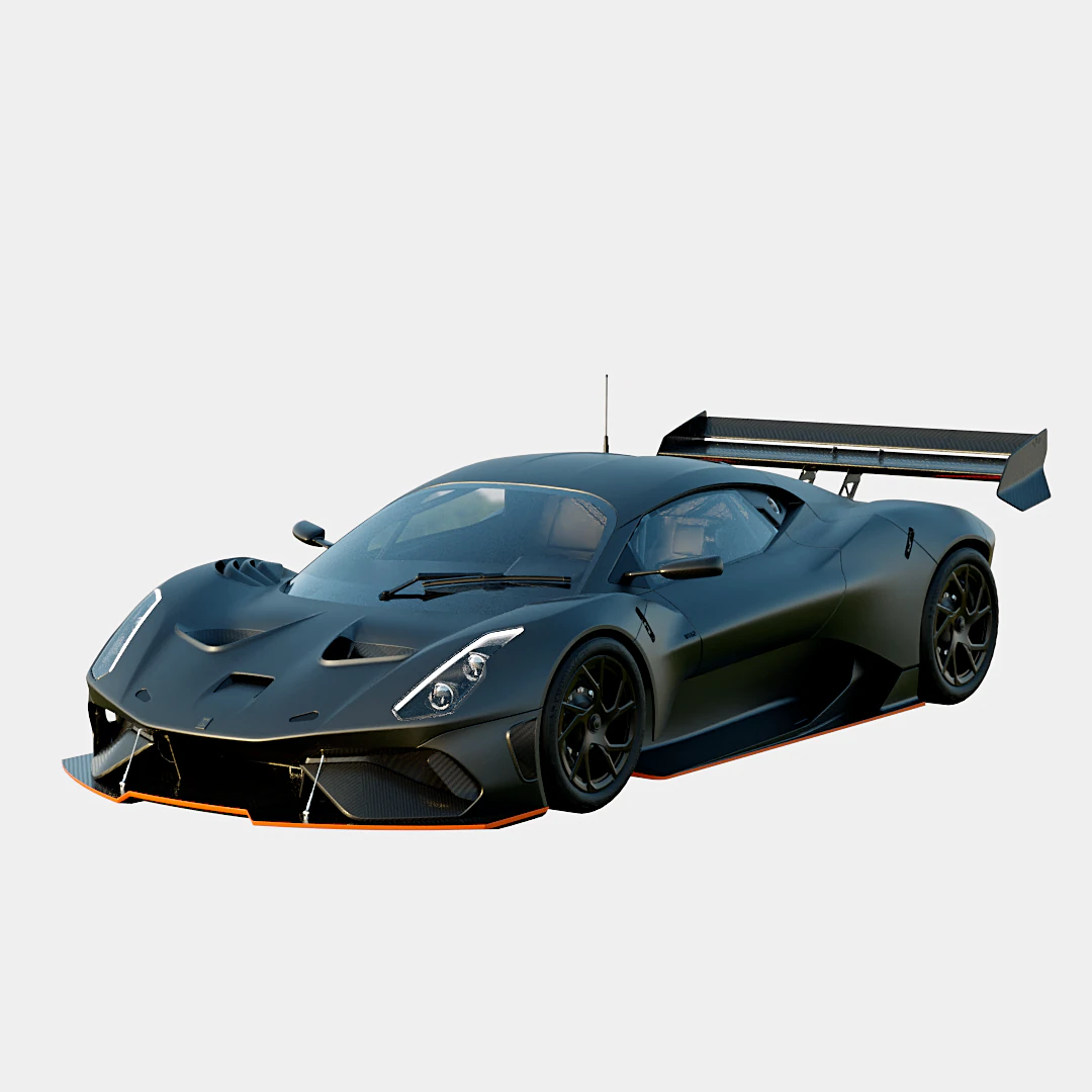 Brabham BT62 2018 Road Legal Version 3D Model .c4d .max .obj .3ds .fbx .stl .blend 