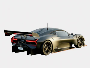 Brabham BT62 2018 Road Legal Version 3D Model