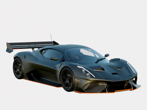 Brabham BT62 2018 Road Legal Version 3D Model