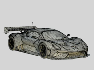 Brabham BT62 2018 Road Legal Version 3D Model