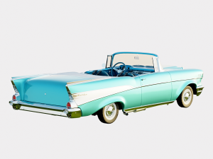 Chevrolet Bel Air 1957 Convertible 3D मॉडल