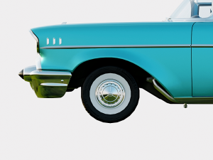 Chevrolet Bel Air 1957 Convertible 3D मॉडल