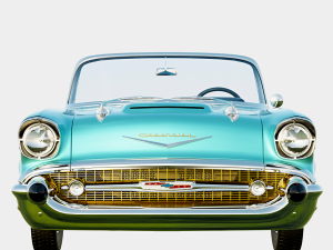 Chevrolet Bel Air 1957 Convertible 3D मॉडल