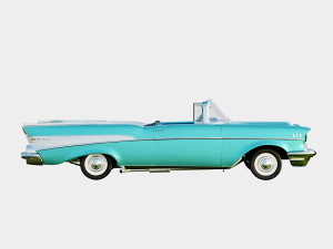 Chevrolet Bel Air 1957 Convertible 3D मॉडल
