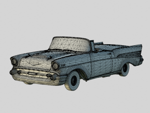 Chevrolet Bel Air 1957 Convertible 3D मॉडल